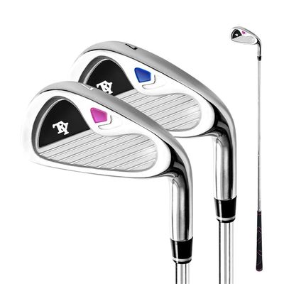 Golf Iron No.7 - Best Golf Iron for Beginners - Men's Women's Practice Iron - Single Club with Steel/Carbon Body (Steel(Round),for Women)