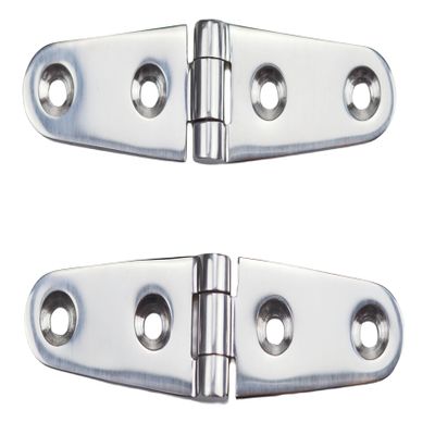 2Pack Heavy Duty Marine 316 Stainless Steel Butt Hinge, 4 Holes/6 Holes Boat Caravan Cabinet Shed Garden Wooden Door & Gate Cast Hinge Hardware (4 Holes)