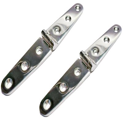 2Pack Heavy Duty Marine 316 Stainless Steel Butt Hinge, 4 Holes/6 Holes Boat Caravan Cabinet Shed Garden Wooden Door & Gate Cast Hinge Hardware (6 Holes)