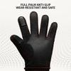 Cozy 1 Pair of Flip Fur Leather Gloves Winter Warm Waterproof Thickened Touchable Men's Coldproof Riding Gloves Coffee Color Gift view 2