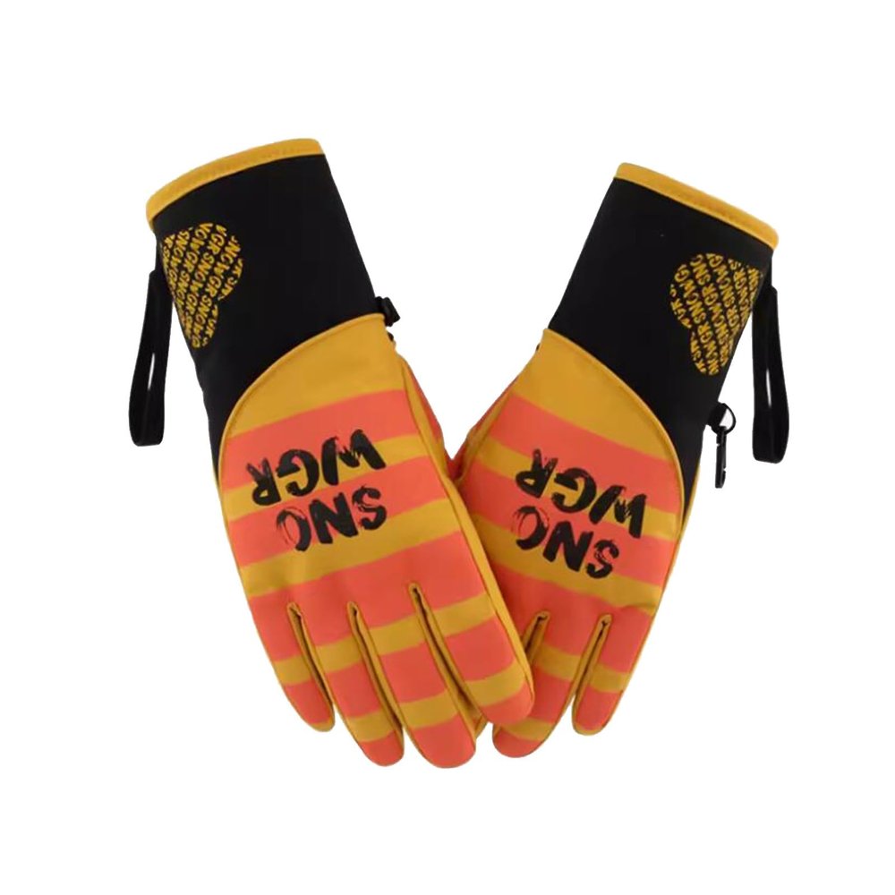 Cozy Anti-Cold Ski Gloves Female Winter Thickened Student Warm Outdoor Riding Cotton Gloves 1 Pair Gift