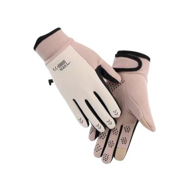 Cozy Warm Gloves Men and Women Fall and Winter Outdoor Driving Padded Touch Screen Windproof Riding Gloves 1 Pair Gift