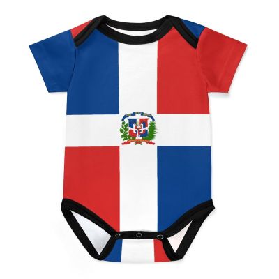 Vafogehu Dominican Flag Unisex Baby Clothes Underwear Outfit Romper Shorts Sets