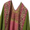 DOFOTAWN Women's Retro Style Vintage Pattern Tassel Poncho Shawl Cape Wraps For Women (Green) view 4