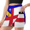 Buy Herm Flag Trouser Skirt,Women's Mini Mini Parcel Skirt Used for Running/Tennis/Golf/Yoga/Fitness Exercise 3XL view 1