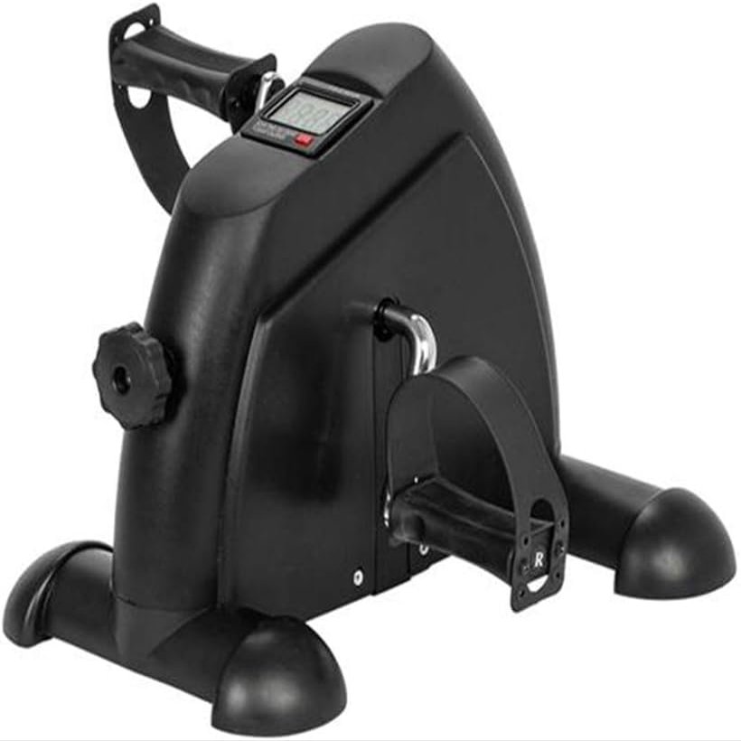 Mini Bike, Mini Exercise Bike Leg Machine Digital Under Desk Bike Foot Cycle Arm & Leg Pedal Machine with LCD Screen Display, Non-Slip Mat Included