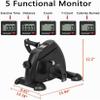 Mini Bike, Mini Exercise Bike Leg Machine Digital Under Desk Bike Foot Cycle Arm & Leg Pedal Machine with LCD Screen Display, Non-Slip Mat Included view 3