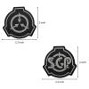 KANGDAWEI 4PCS SCP Patch, Special Containment Procedures Foundation Infrared Reflective Patch, Tactical Military Badges Embroidered Sew On Morale Applique with Hook and Loop Patch (4PCS) view 2