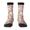 ZISHAK Cattle Dog Florals Adult Sports Socks-Men'S Cotton Mid-Calf Socks:A Fusion Of Comfort,Style,And Functionality view 1