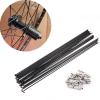 30PCS/40PCS 13G Coarse Black Carbon Steel Spokes with Nipples 178mm-305mm Suitable for Most Mountain Bike/Road Bike (Color : 40PCS, Size : 270mm) view 2