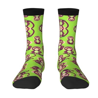 ZISHAK Green Clever Monkey Adult Sports Socks-Men'S Cotton Mid-Calf Socks:A Fusion Of Comfort,Style,And Functionality