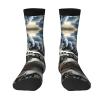 ZISHAK Steam Train Clouds Adult Sports Socks-Men'S Cotton Mid-Calf Socks:A Fusion Of Comfort,Style,And Functionality view 1