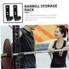 OHPHCALL 2Pcs Barbell Holder Holder Dumbbells Bar Support Rack for Fitness Equipment Barbell Rack view 2