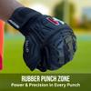 ONEKEEPER Solid Black | Without Finger Protection | 3.5mm German Contact Latex | Professional Goalie Gloves for Youth & Adults (Black, 11) view 4