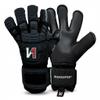 ONEKEEPER Solid Black | Without Finger Protection | 3.5mm German Contact Latex | Professional Goalie Gloves for Youth & Adults (Black, 9) view 1