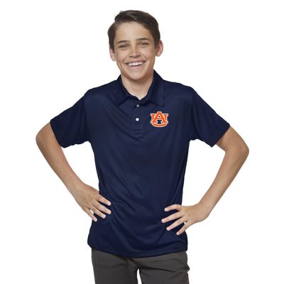 Little King NCAA Youth Boys Polo Shirt-Polyester-Auburn-Navy-Youth X-Large