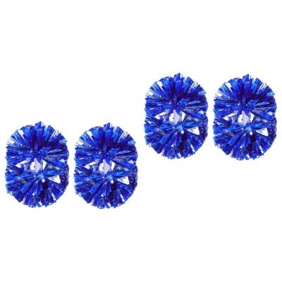 BESPORTBLE 2sets Glossy Pom Poms Cheerleading for Sports Games Lightweight and Portable 2pcs*2