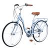 BALINGE (US Stock) 26 Inch Cruiser Bicycle with 7 Speed|Fix GearBeach Cruiser Bike for Women/MenCity Hybrid Bike 7 Speeds Commuter Bike for Women Men,Light Blue view 3