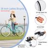BALINGE (US Stock) 26 Inch Cruiser Bicycle with 7 Speed|Fix GearBeach Cruiser Bike for Women/MenCity Hybrid Bike 7 Speeds Commuter Bike for Women Men,Light Blue view 4