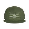 Personalized Hip-hop Hat Custom Text and Print Photo,Image, Adjustable Hip-hop Cap for Men and Women-Moss Green1 view 1