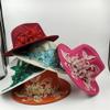 Flower Fedora Diamonds Embellish High-End Ladies Hats Wedding Church Jazz Hats Women'sable Hats view 2