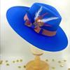 9.5Cm Fedora Hat Bow Ribbon Feather Accessories Autumn And Winter Men's And Women's Hats Wide Brimmed Hats For Women view 3