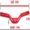 Silver MTB Handlebar 31.8mm Taller Swallow Handlebar MTB Handlebar 620mm Aluminum Risers view 2