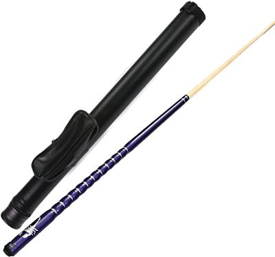 UNbit Pool Cue Billiard Cue 58In Pool Cue, 19Oz Maple Pool Cue Sticks, 1/2 Split Handmade Billiard Cue Sticks with Storage Bag,for Family Bars Club Swimming Pool WEWYQSJXBXF-31113(Color:Cue Purple)