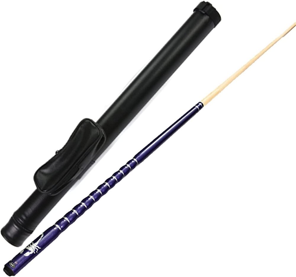 UNbit Pool Cue Billiard Cue 58In Pool Cue, 19Oz Maple Pool Cue Sticks, 1/2 Split Handmade Billiard Cue Sticks with Storage Bag,for Family Bars Club Swimming Pool WEWYQSJXBXF-31113(Color:Cue Purple)