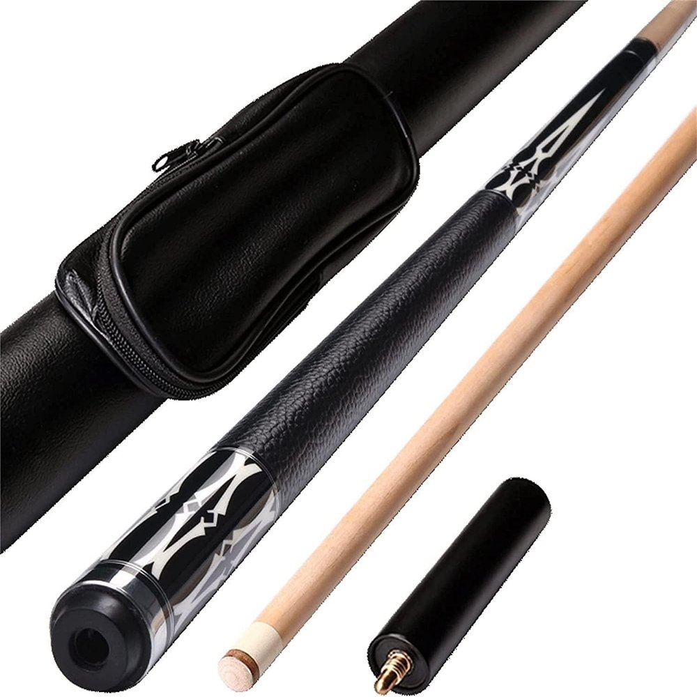 UNbit Pool Cue Billiard Cue 58In Billiard Cue Sticks, 19Oz Maple Pool Cue Sticks, 1/2 Split Handmade Pool Stick with Extension Handle,13Mm Big Head, House Bar WEWYQSJXBXF-31113