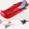 Frost-Resistant and Wear-Resistant Sledges, Two-Person Padded Sledges, Sledges with Backrests, Two-Handle Children's Sledges view 1
