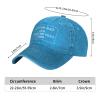 Custom Soft Baseball Cap Personalized Text and Print Photo,Image, Cotton Dad Hats for Men & Women-Blue view 4