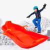 Children's Abrasion-Resistant Sledges, Winter Tandem Sledges, Frost-Resistant High Back Sledges, Sledges with Brakes and Pulling Ropes view 1