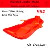Children's Abrasion-Resistant Sledges, Winter Tandem Sledges, Frost-Resistant High Back Sledges, Sledges with Brakes and Pulling Ropes view 2