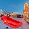 Two-Person, Two-Seater Thickened Sledges, Two-Handle Children's Sledges, Frost-Resistant and Wear-Resistant Sledges, Sledges with Pull Ropes view 1