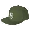 vrilu It Took Me 80 Years to Look This Good Snapback Cap Adjustable for Men Women Baseball Hat with Flat Brim Moss Green view 1