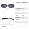 HPIRME Rectangle Sunglasseas Men Women Metal Frame Glasses Mens UV400,5,One size view 2
