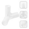 20pcs Tent Joint Tent Pole Connector Tent Supply Fittings Adapter Three-Way Connector Tent Pole Fitting Joints Outdoor Pole Adapter Pipeline Child White Plastic Bracket view 3