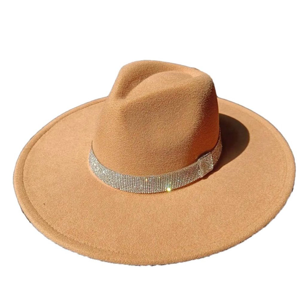 Fedora Hat Winter Men's Hat Women's Wedding Decoration Sticker Diamond Accessories Panama Hat