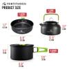 Fortitude21 Camping Cookware Set - 19-Piece Lightweight Backpacking Cookware with Pots, Pans, Utensils - Compact Outdoor Cooking Kit for Camping, Hiking, Backpacking & Survival view 2