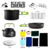 Fortitude21 Camping Cookware Set - 19-Piece Lightweight Backpacking Cookware with Pots, Pans, Utensils - Compact Outdoor Cooking Kit for Camping, Hiking, Backpacking & Survival view 3