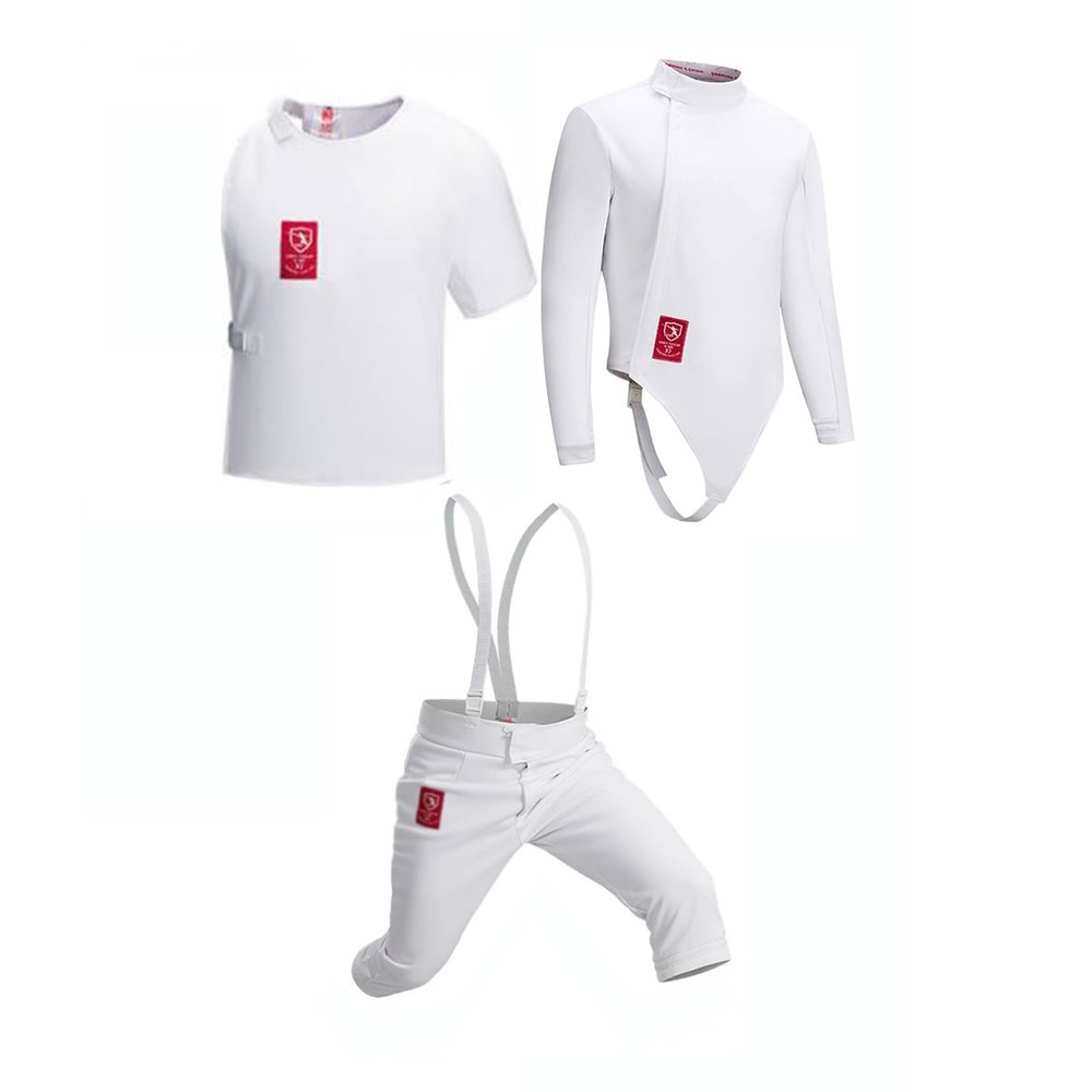 3-piece Fencing Suit Fencing Training Suit 350N Anti -thorn Fabric Children's Adult Fencing Suit (Thickness : Left hand, Size : 36)