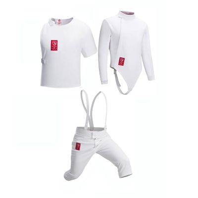 3-piece Fencing Suit Fencing Training Suit 350N Anti -thorn Fabric Children's Adult Fencing Suit (Thickness : Left hand, Size : 54)