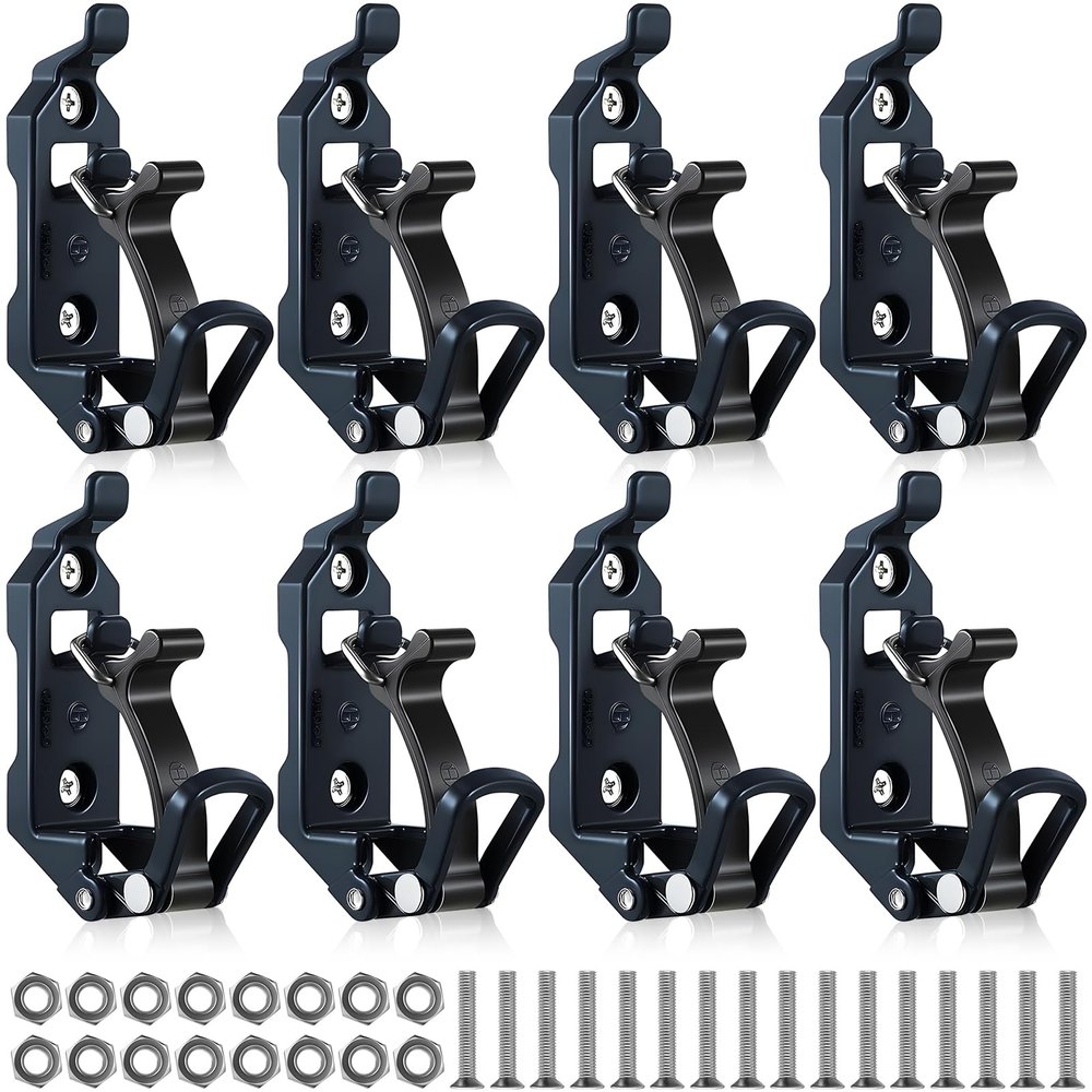 8 Pcs Shovel Holder for Truck, Metal Shovel Mounts for Roof Rack, Quick Release Axe Holder Mount Kit for Boats, Military Equipment, Axe, Wall Mounting Brackets