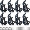 8 Pcs Shovel Holder for Truck, Metal Shovel Mounts for Roof Rack, Quick Release Axe Holder Mount Kit for Boats, Military Equipment, Axe, Wall Mounting Brackets view 1