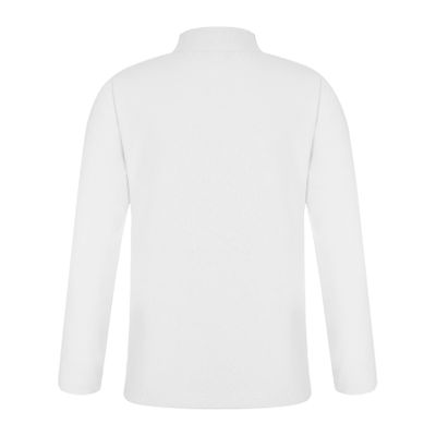 iiniim Toddler Kids Boys Long Sleeve Turtleneck Thermal Underwear Top Girls Solid Color Cotton Bottoming Top White 5-6 Years