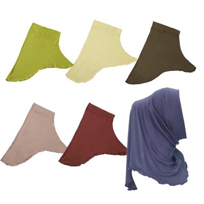 5 Pieces Modal Hijab Cap for Women Muslim Jersey Full Neck Cover Cap Inner Under Scarf Instant Headwrap Turban Hat