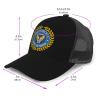 WOLEN Proud Son of A WW2 Veteran Baseball Cap Adjustable Mesh Trucker Hat Black view 2