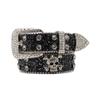 NUEAYMS Locomotive Waist Belt Shinning Buckle Belts For Woman Men Skull Decor Waist Strap For Jeans Dress Waist view 1