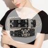 NUEAYMS Locomotive Waist Belt Shinning Buckle Belts For Woman Men Skull Decor Waist Strap For Jeans Dress Waist view 4